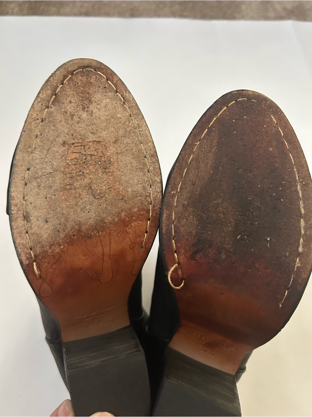 rag & bone Black Leather Ankle Booties - Picture 5 of 10
